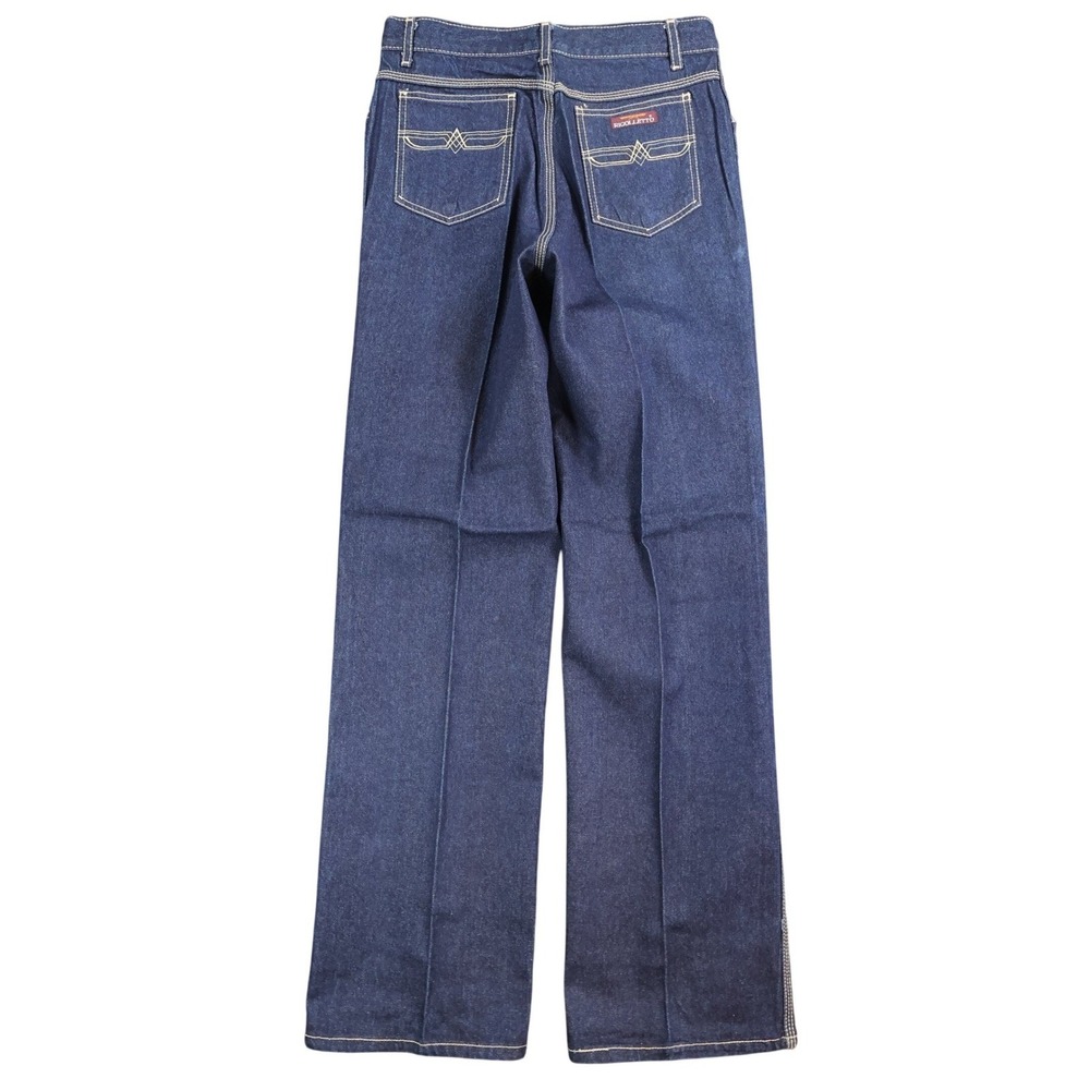 Rigolletto Jeans Mens 33x33 Blue Cotton Straight Vintage 70s 80s New Old Stock